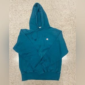 Champion Reverse Weave Hoodie Blue Size M